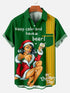 Men's Christmas Funny Graphic Short Sleeve Hawaiian Shirt